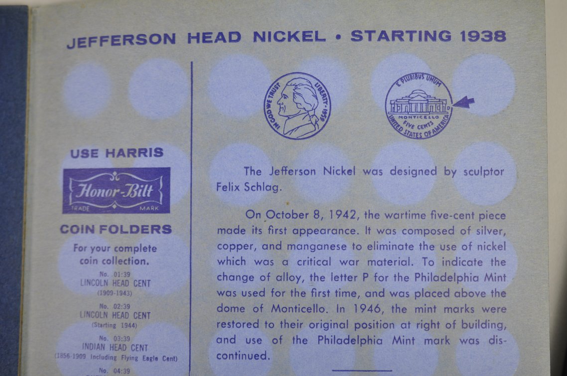 Jefferson & Buffalo Nickels, Canadian Small Cent Books, photo 25 of 37