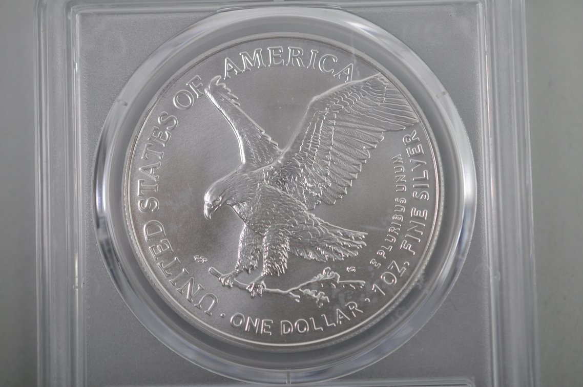American Silver Eagles Graded MS70, photo 4 of 6