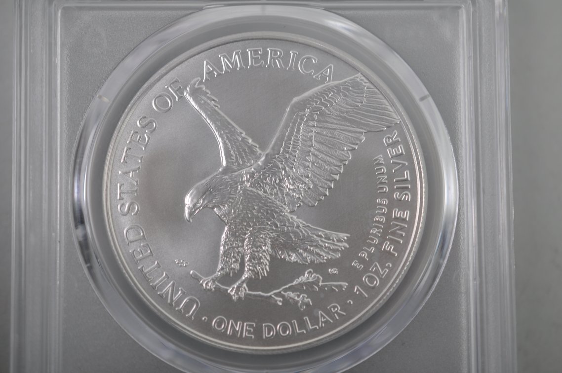 American Silver Eagles Graded MS70, photo 5 of 6