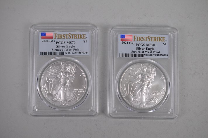 American Silver Eagles Graded MS70