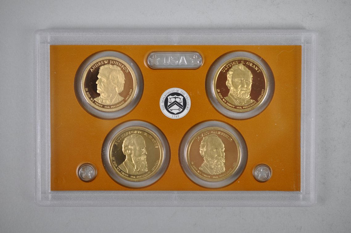 Collection of Modern Gold Colored Dollar Coins Mint Sets and Graded, photo 4 of 16
