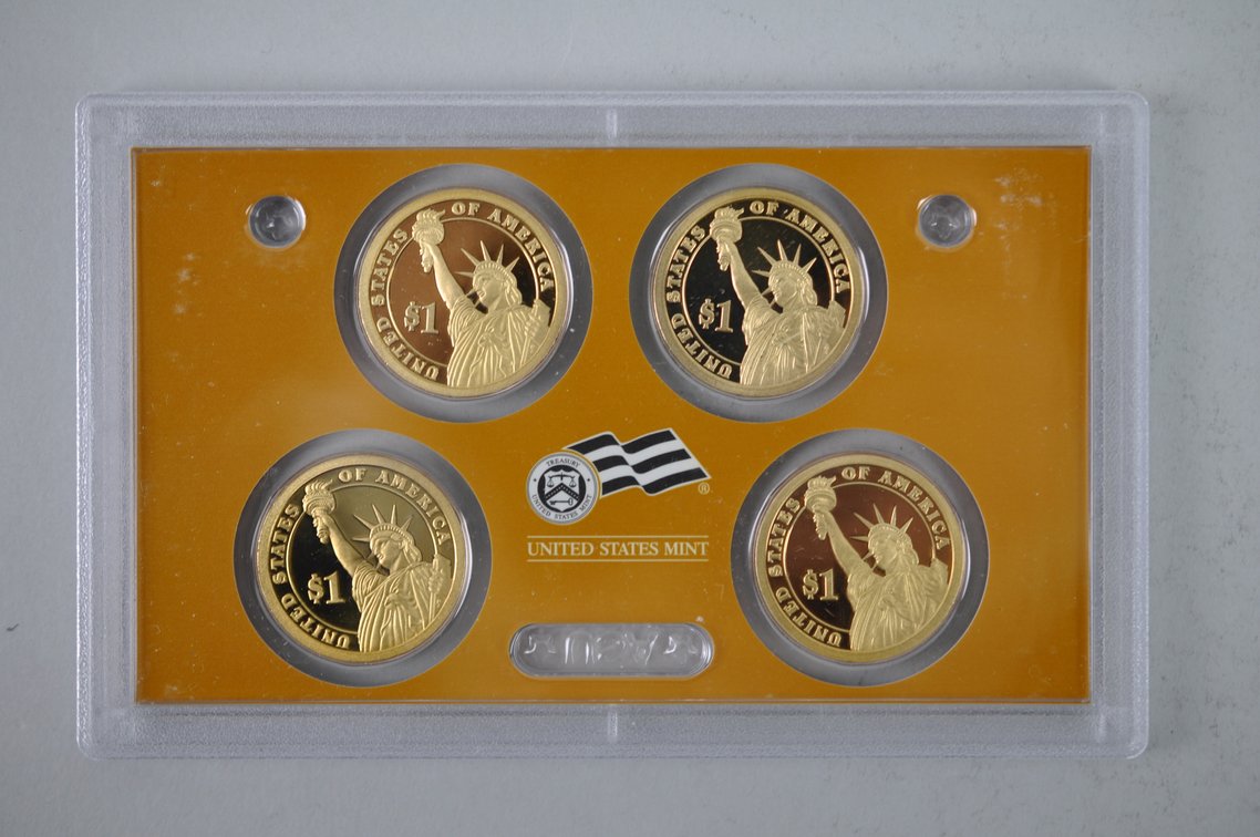 Collection of Modern Gold Colored Dollar Coins Mint Sets and Graded, photo 9 of 16
