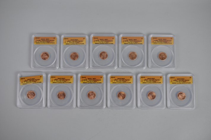 Graded Lincoln Bicentennial Cents