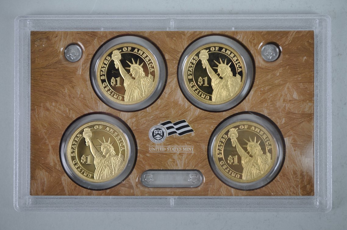 Collection of Modern Gold Colored Dollar Coins Mint Sets and Graded, photo 13 of 16