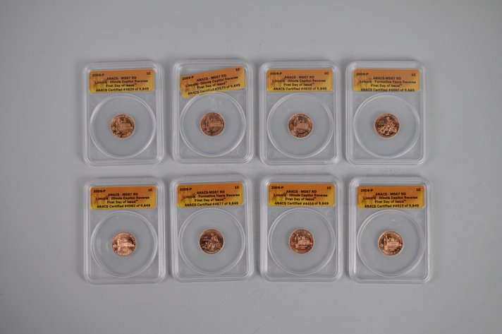 Graded Lincoln Bicentennial Cents