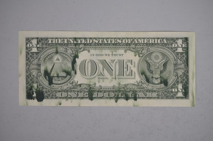 1993 Error Dollar Bill with Ink Bleed/Smear