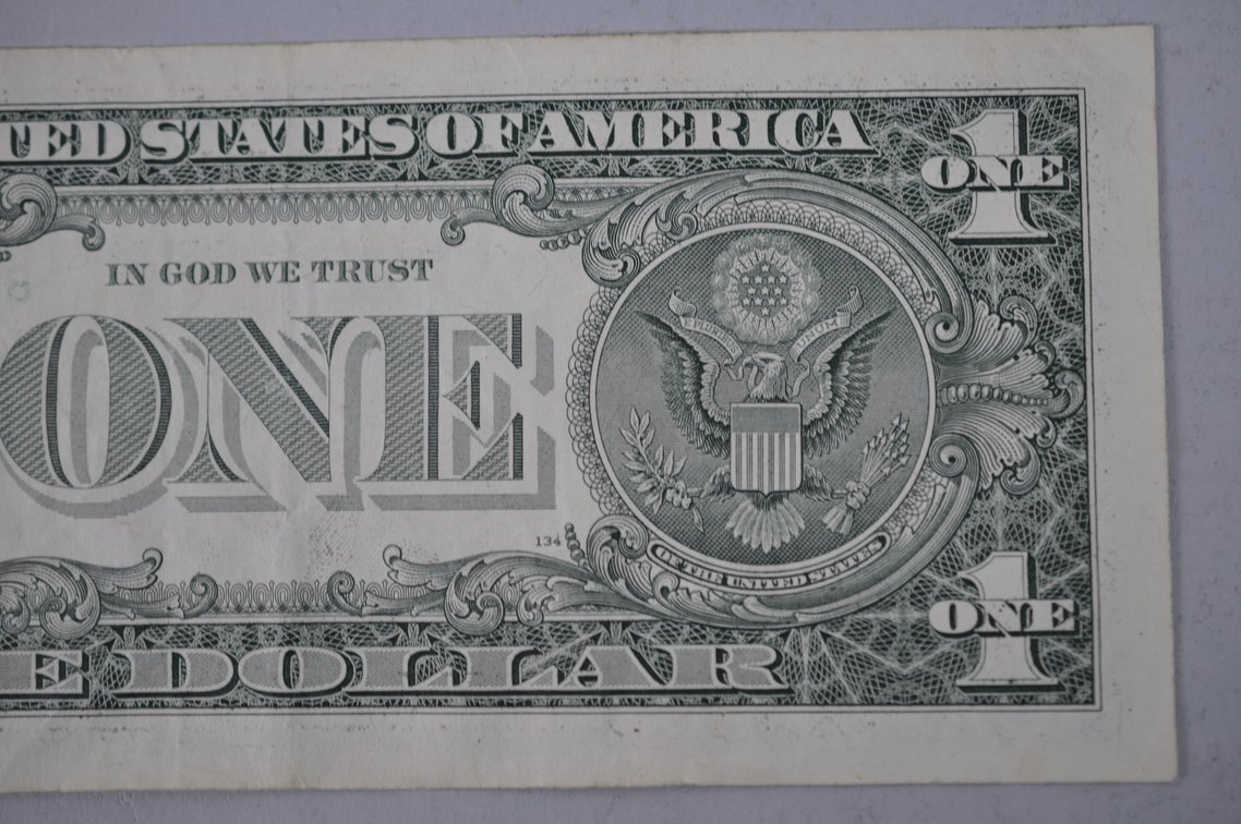 2003 One Dollar Bill Error- Missing Seal & Numbers, photo 6 of 6
