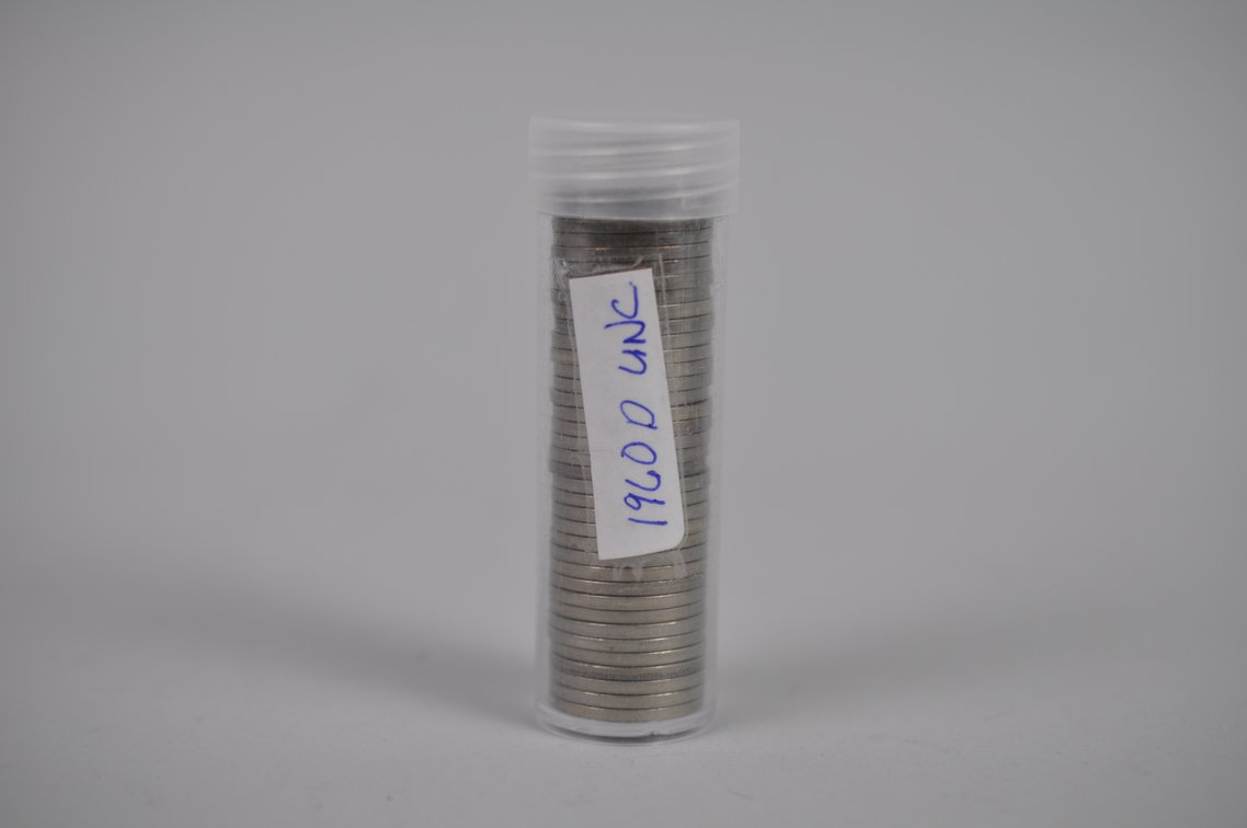 1960 Tube of Jefferson Nickels Denver, photo 9 of 11