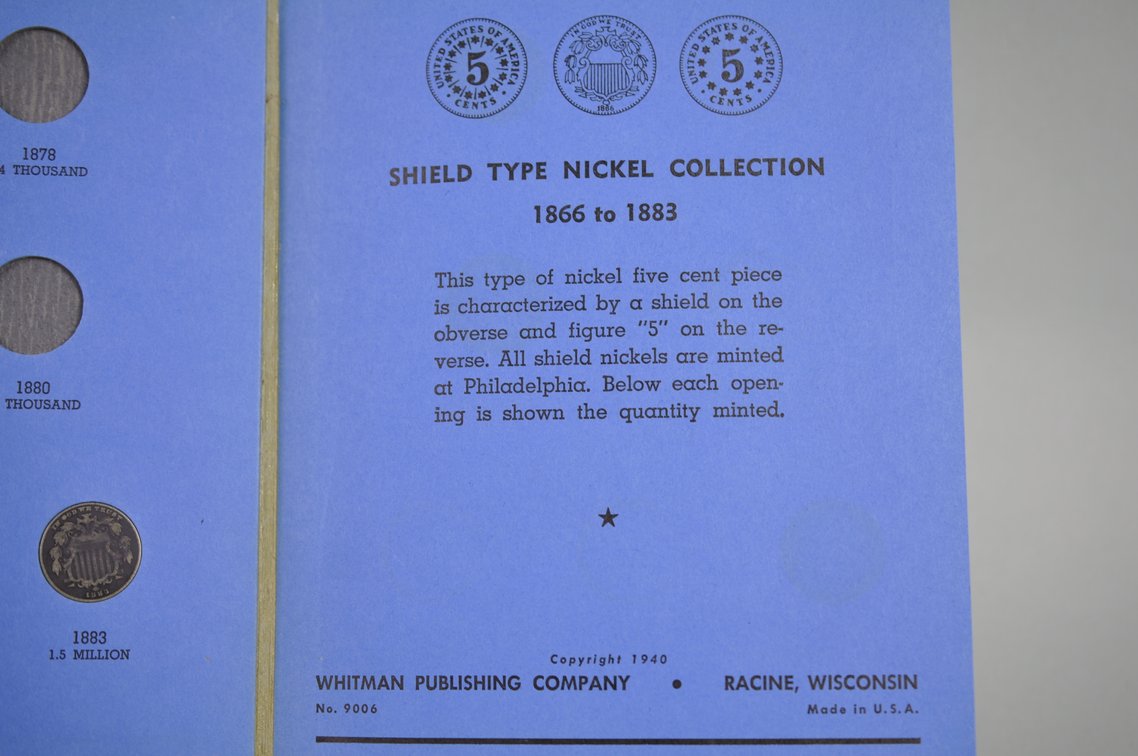 1866-1883 Book of Sheild Type Nickels, photo 4 of 6
