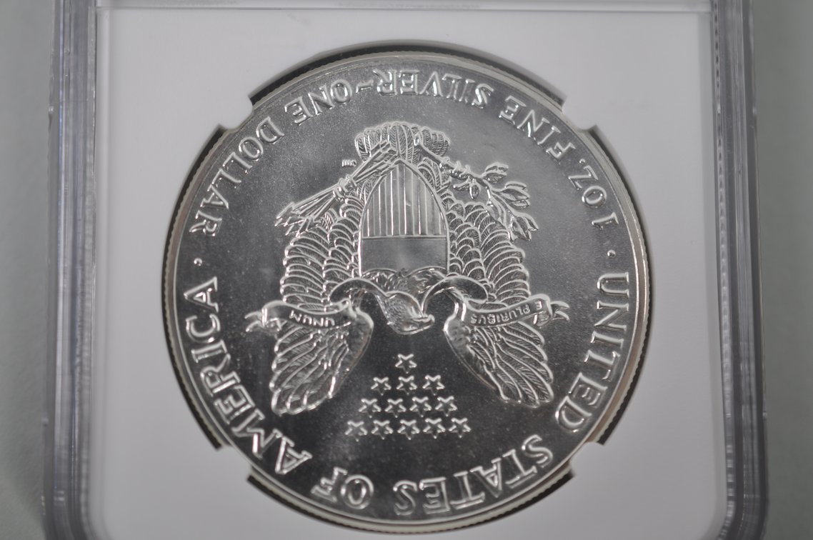 American Silver Eagles Graded MS69, photo 4 of 6