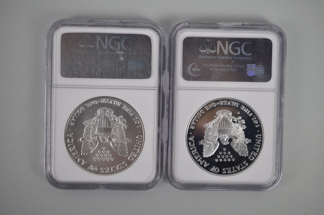 American Silver Eagles Graded, photo 2 of 6