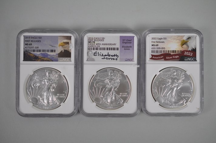 American Silver Eagles Graded
