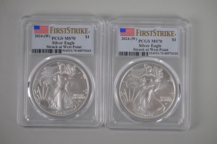 American Silver Eagles Graded MS70