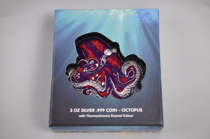 Barbados Silver Octopus Coin Mint Set