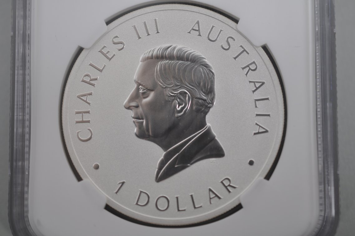 Australia Silver Dollars Graded MS70, photo 3 of 6