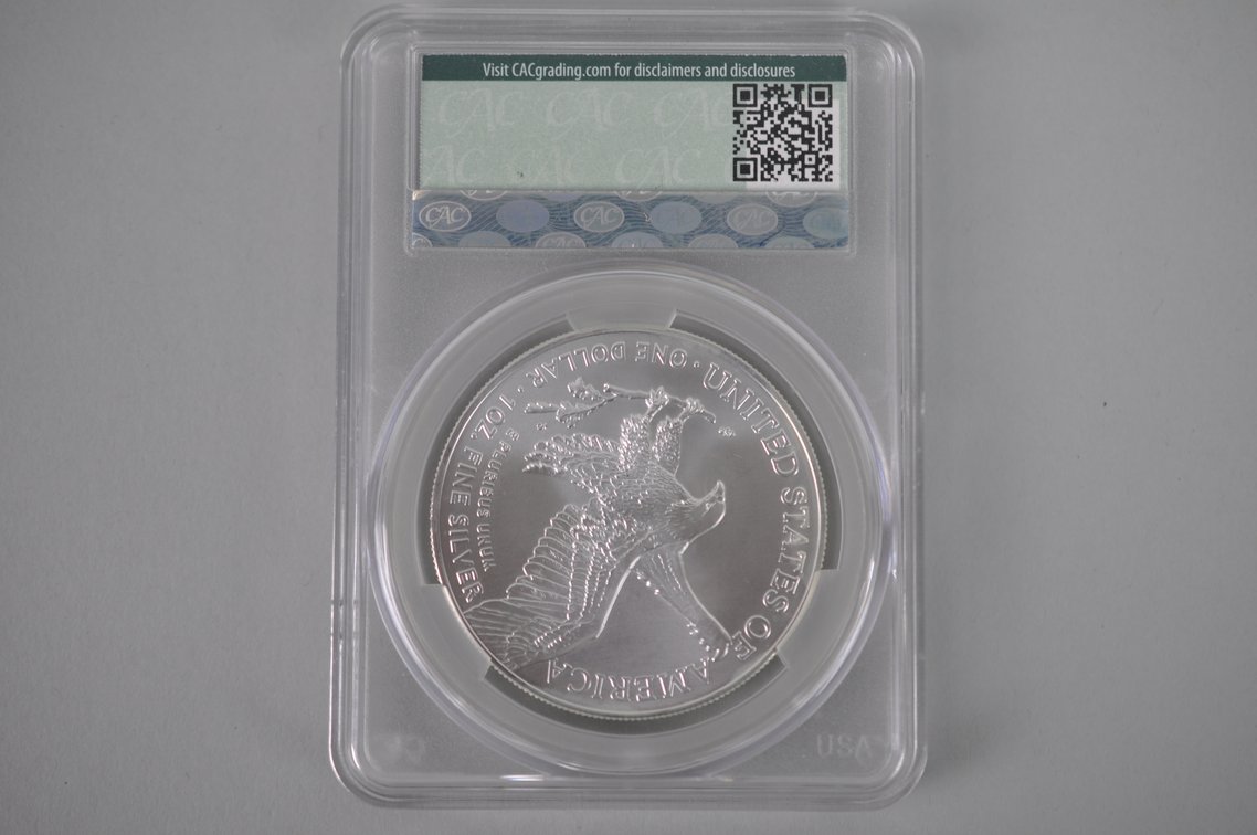 American Silver Eagle Graded, photo 2 of 4