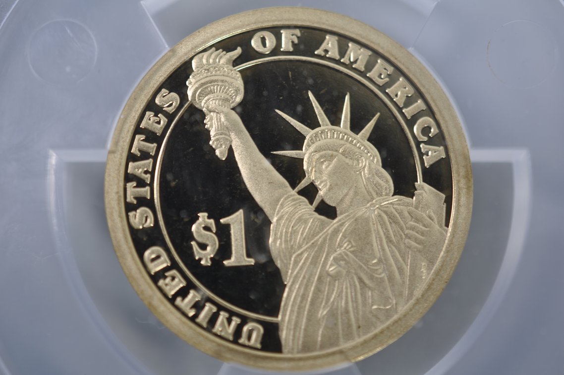 First Day of Issue Gold Colored Graded Taylor Dollars, photo 4 of 4