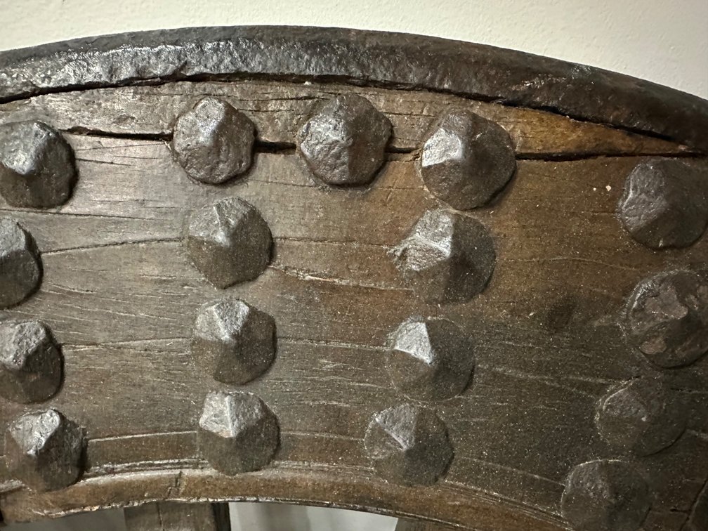 Chinese Ox Wagon Wheel, 19th Century, Qing Dynasty, photo 7 of 15