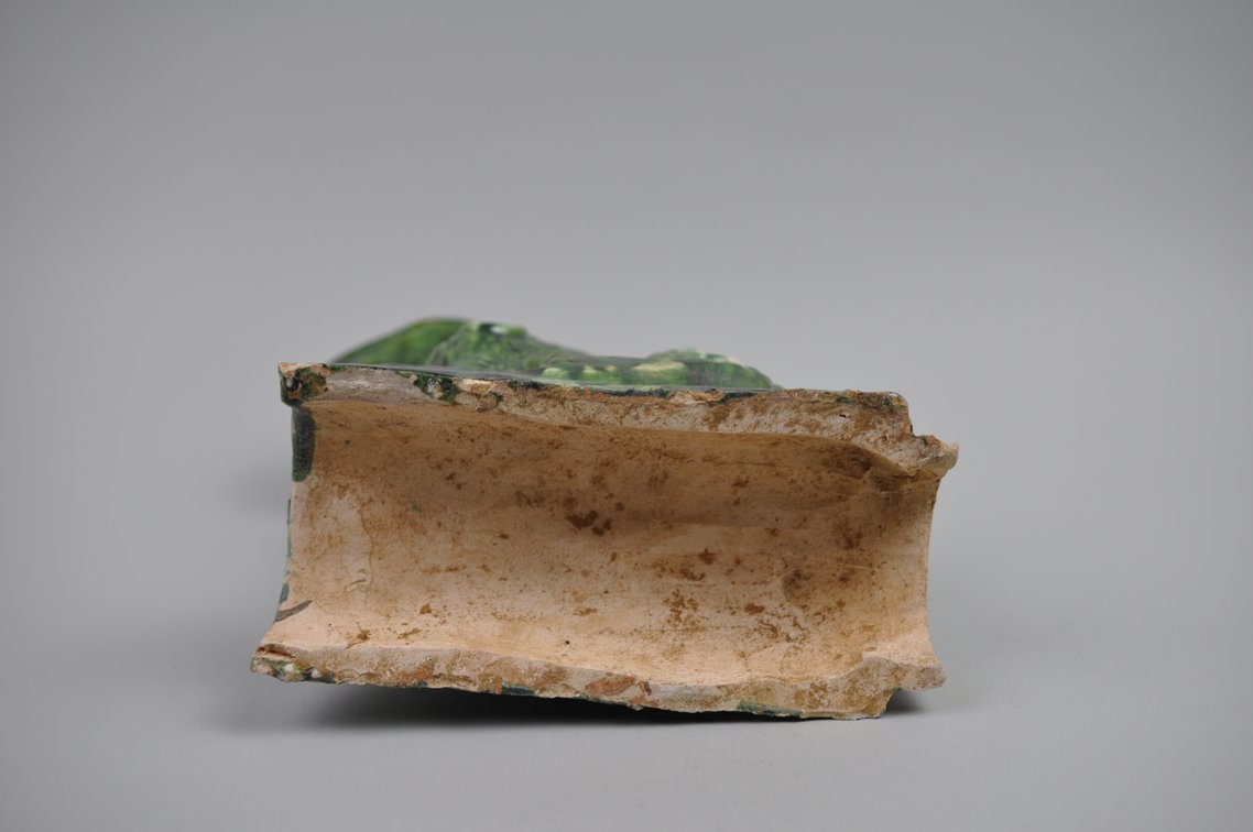 Chinese Sancai Glazed Lizard Foo/Qilin Dog 20th Century Roof Tile, photo 10 of 10