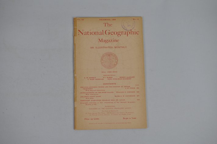 Vol. IX No. 12 – December 1898 National Geographic