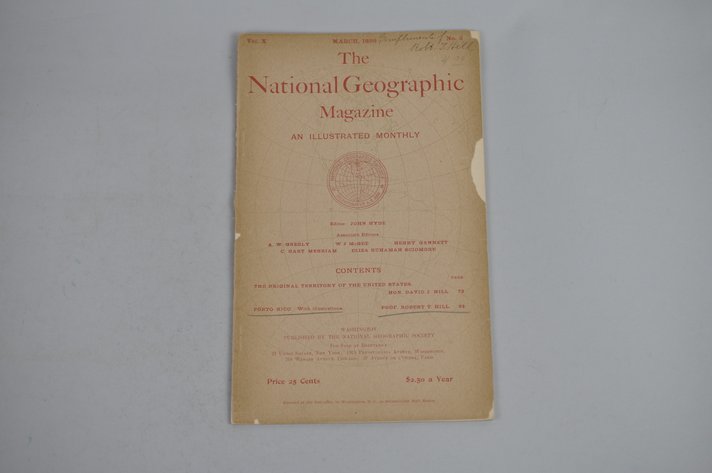 Vol. X No. 3 – March 1899 National Geographic (Rare)