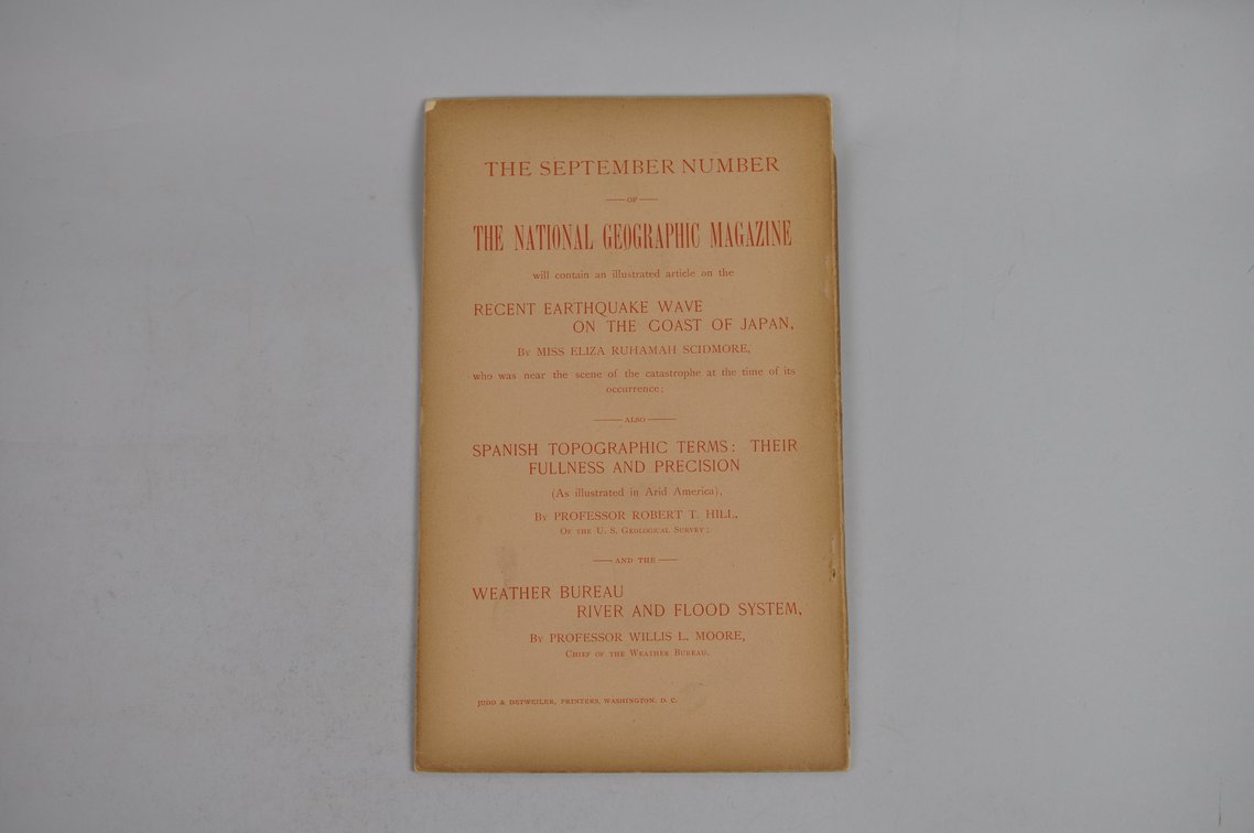 Vol. VII No. 8 – August 1896 National Geographic, photo 2 of 3