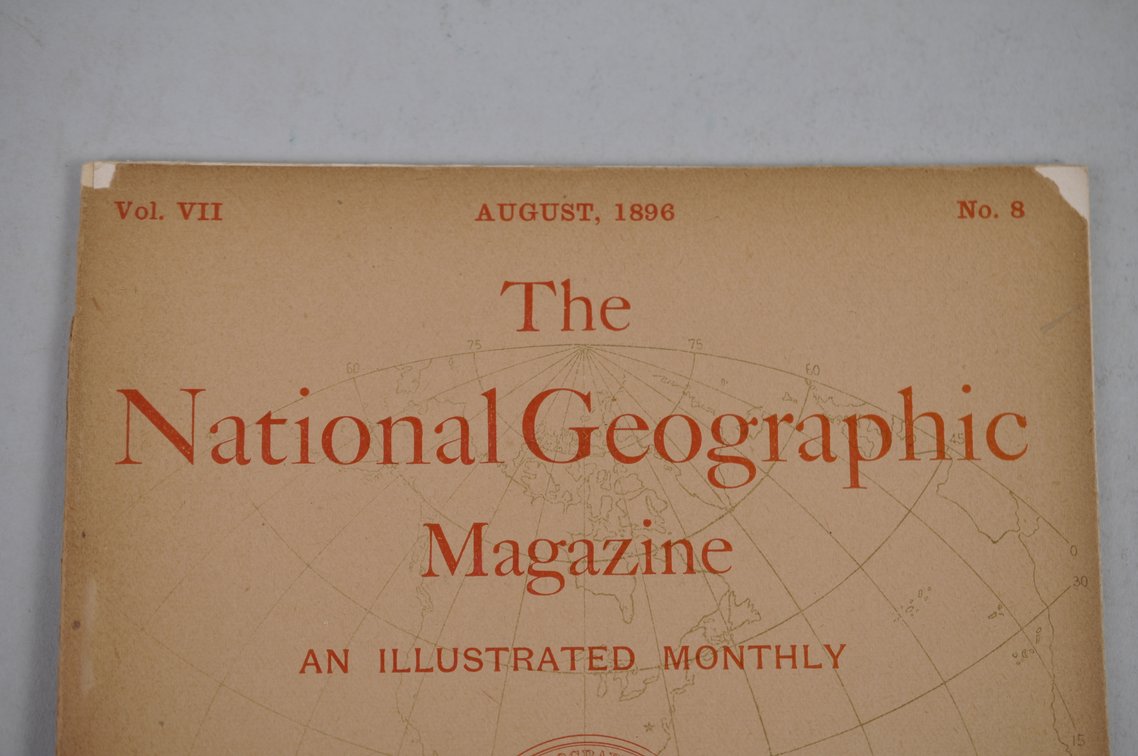 Vol. VII No. 8 – August 1896 National Geographic, photo 3 of 3