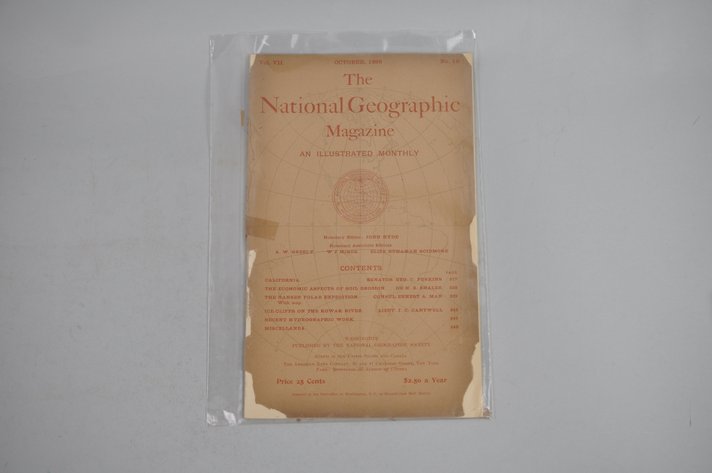 Vol. VII No. 10 – October 1896 National Geographic
