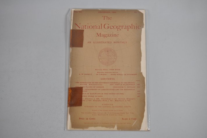 Vol. VII No. 12 – December 1896 National Geographic