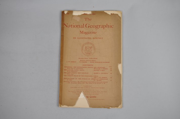 Vol. VII No. 2 – February 1896 National Geographic w/ Map
