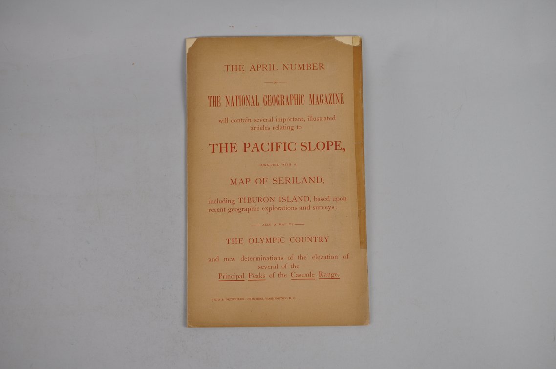 Vol. VII No. 3 – March 1896 National Geographic w/ Map, photo 2 of 4