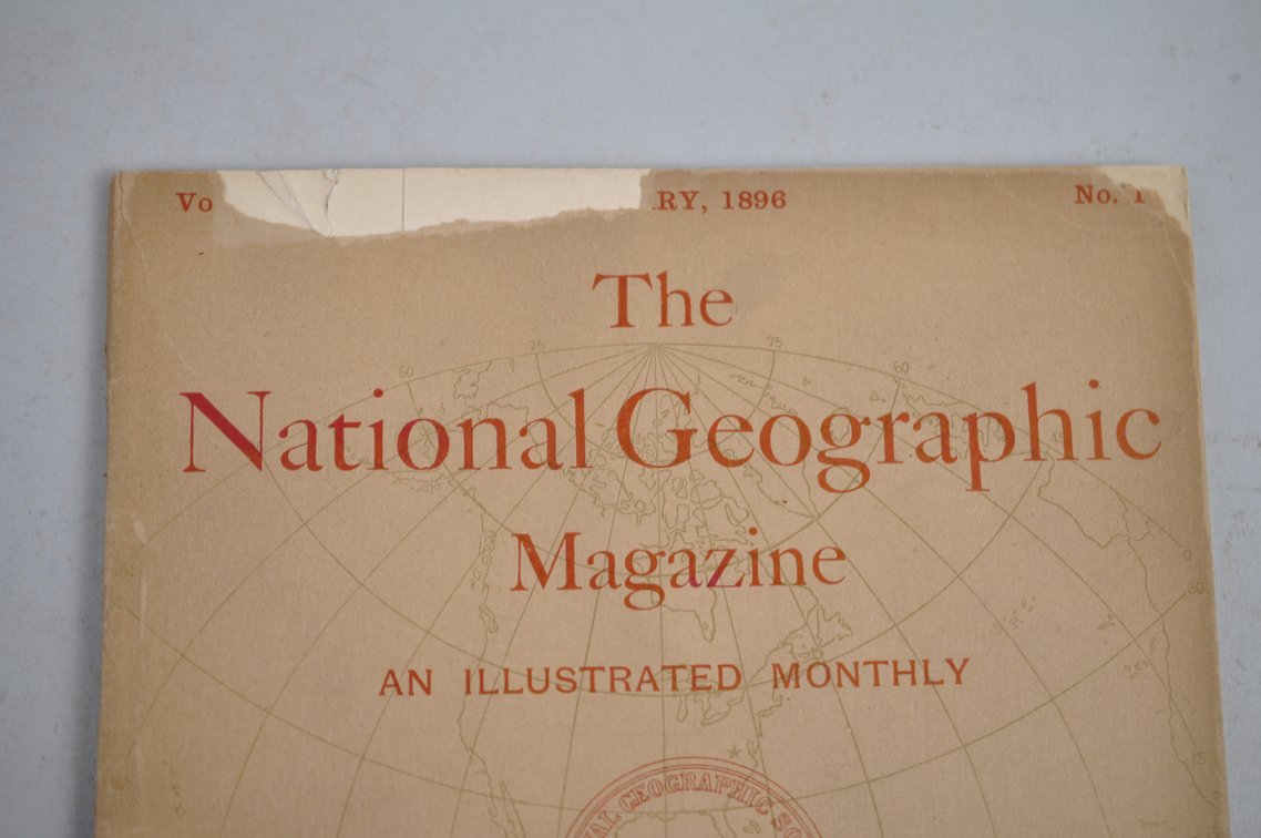 Vol. VII No. 1 – January 1896 National Geographic w/ Map, photo 3 of 3