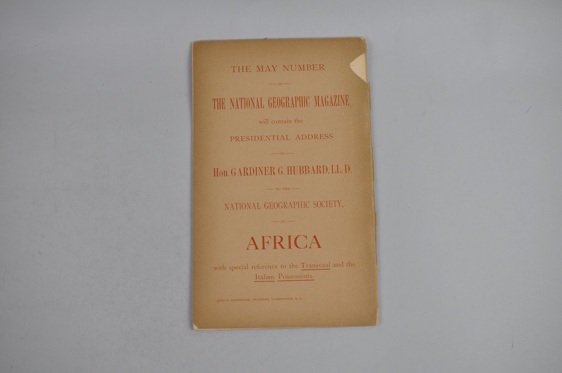 Vol. VII No. 4 – April 1896 National Geographic w/ Map, photo 2 of 3