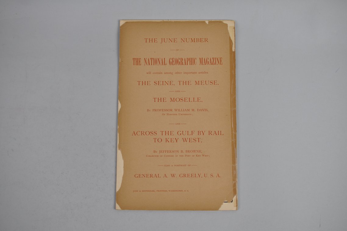 Vol. VII No. 5 – May 1896 National Geographic w/ Map, photo 2 of 3