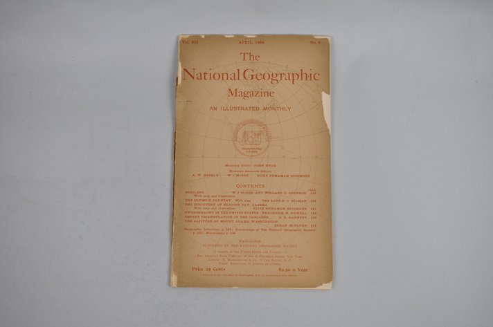 Vol. VII No. 4 – April 1896 National Geographic w/ Map