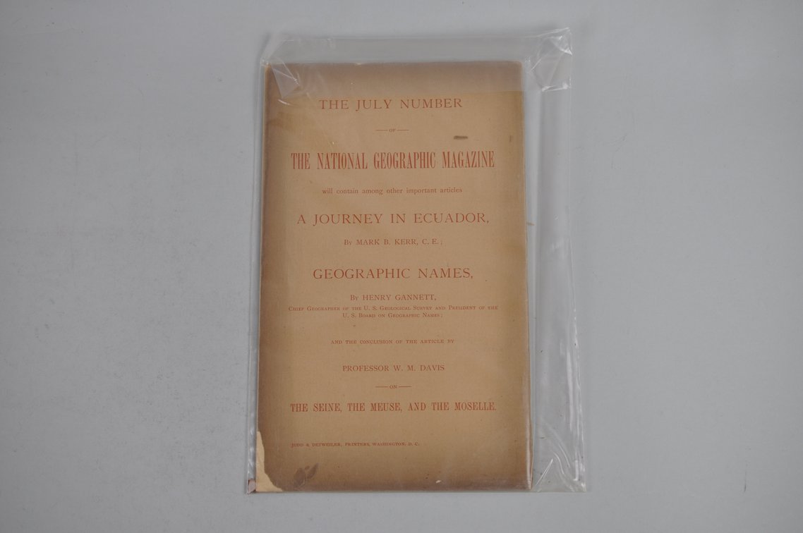 Vol. VII No. 6 – June 1896 National Geographic, photo 2 of 3