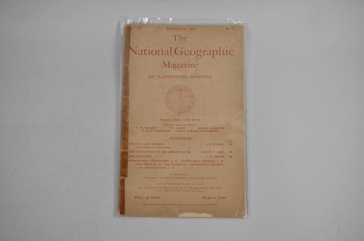 Vol. VIII No. 2 – February 1897 National Geographic