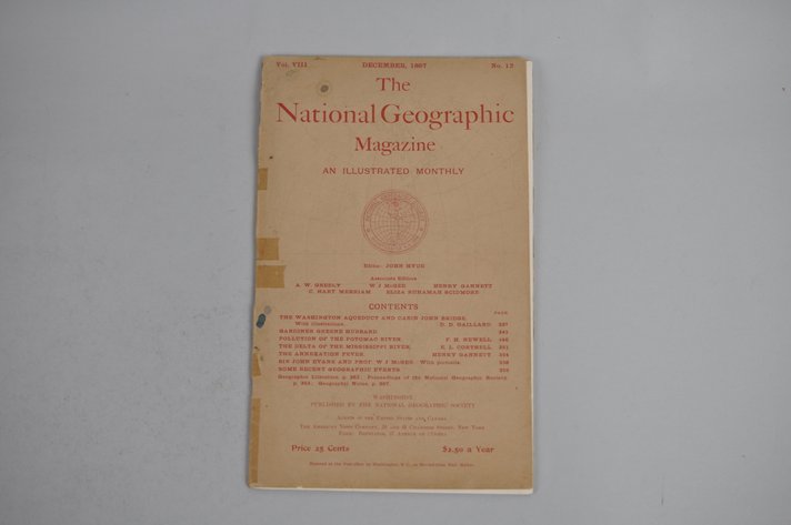 Vol. VIII No. 12 – December 1897 National Geographic