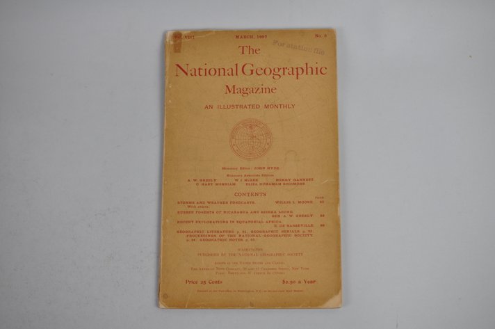 Vol. VIII No. 3 – March 1897 National Geographic w/ Map (Rare)