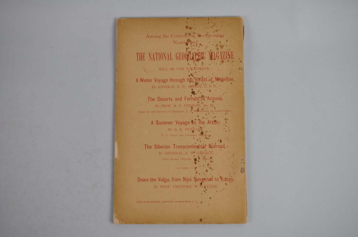 Vol. VIII No. 3 – March 1897 National Geographic w/ Map (Rare), photo 2 of 3