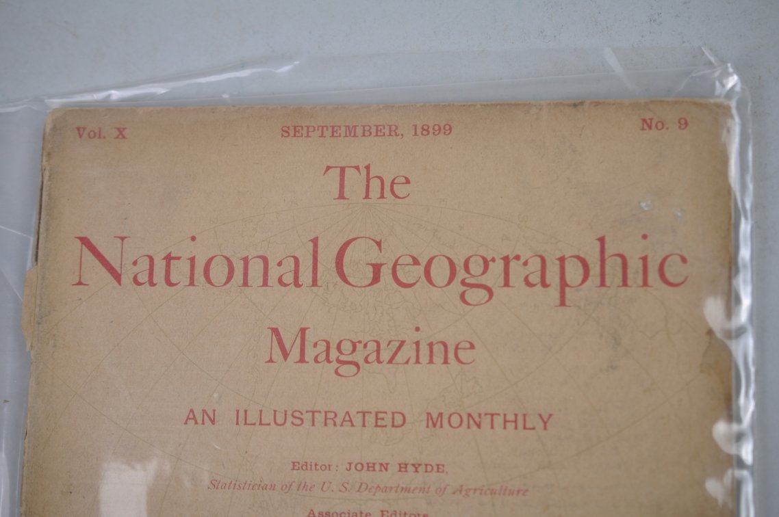 Vol. X No. 9 – September 1899 National Geographic, photo 3 of 3