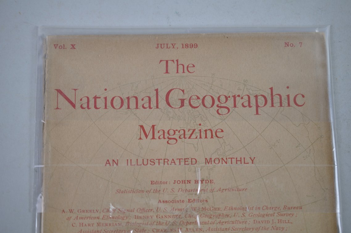 Vol. X No. 7 – July 1899 National Geographic (Rare), photo 3 of 3