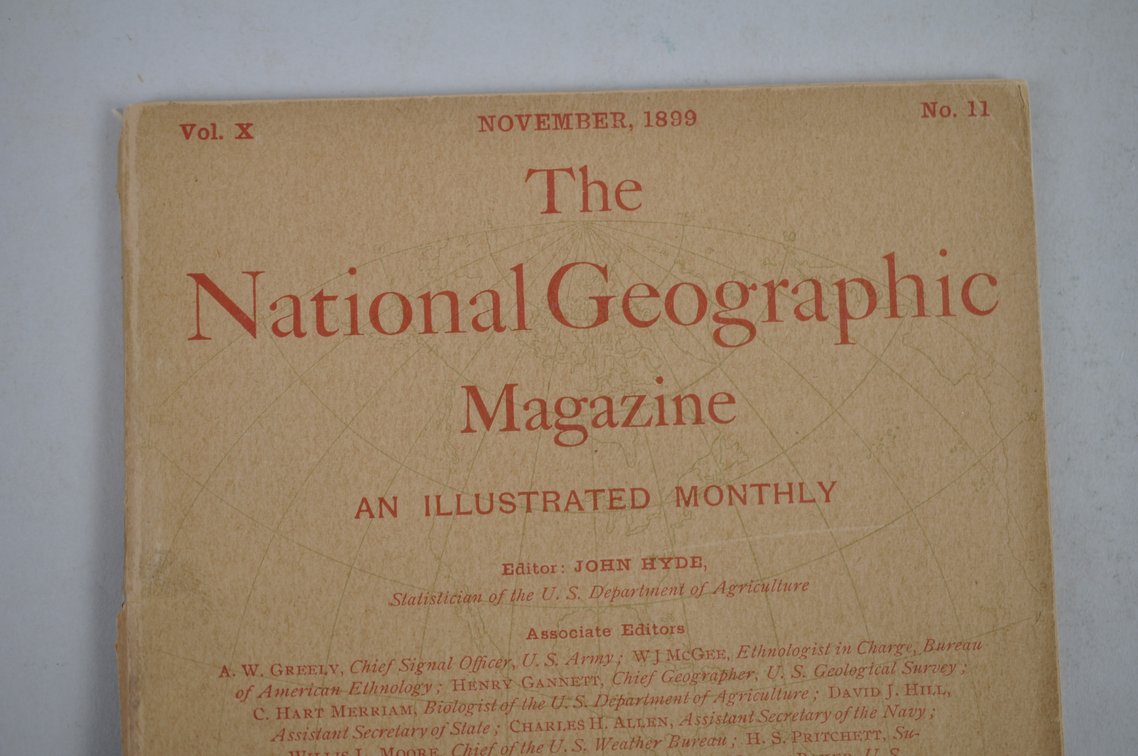 Vol. X No. 11 – November 1899 National Geographic w/ Maps, photo 3 of 3