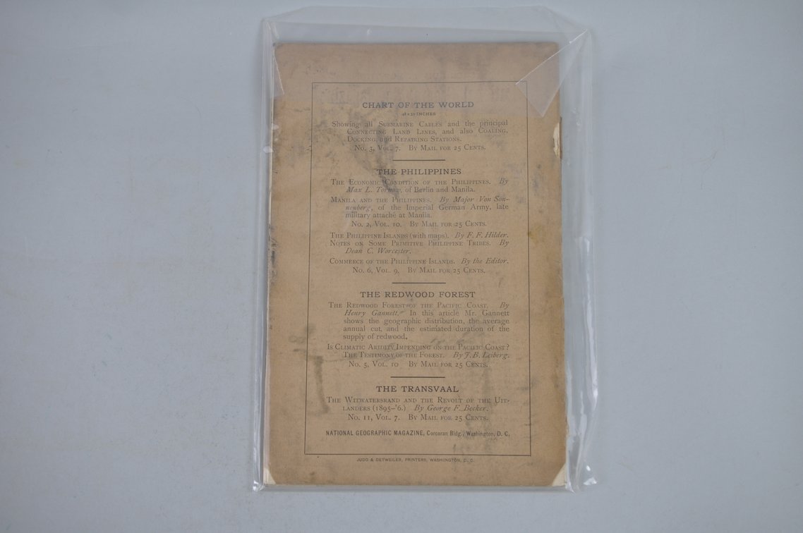 Vol. XI No. 4 – April 1900 National Geographic, photo 2 of 3