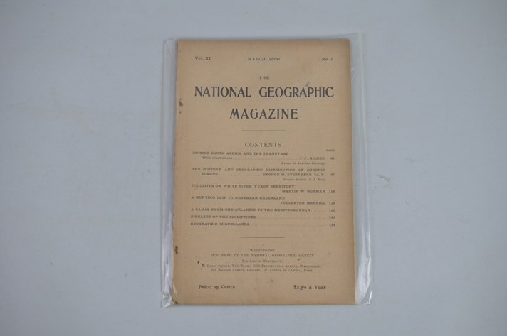 Vol. XI No. 3 – March 1900 National Geographic
