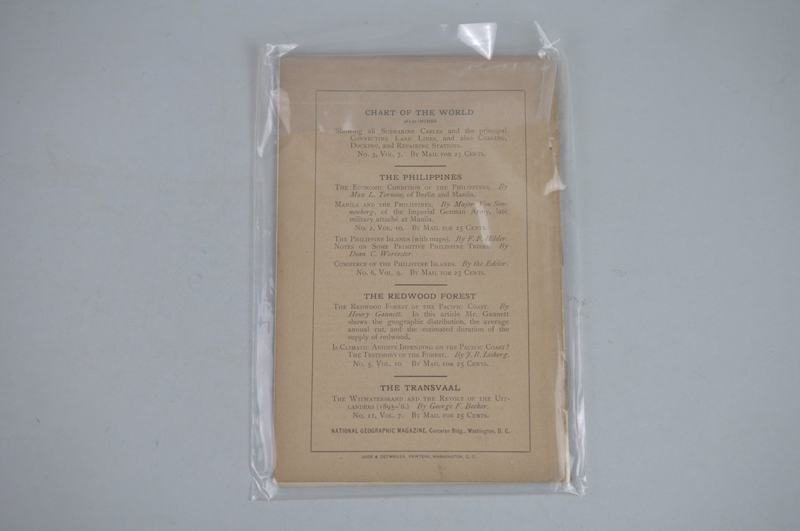 Vol. XI No. 3 – March 1900 National Geographic, photo 2 of 3