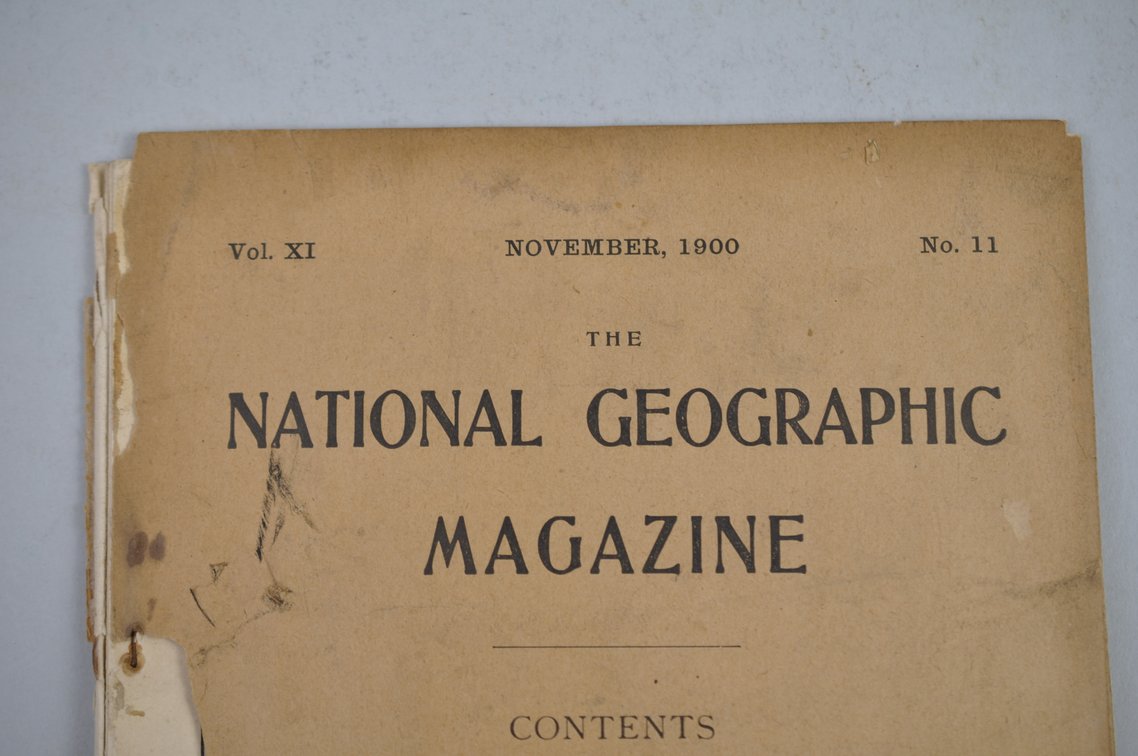 Vol. XI No. 11 – November 1900 National Geographic, photo 3 of 3