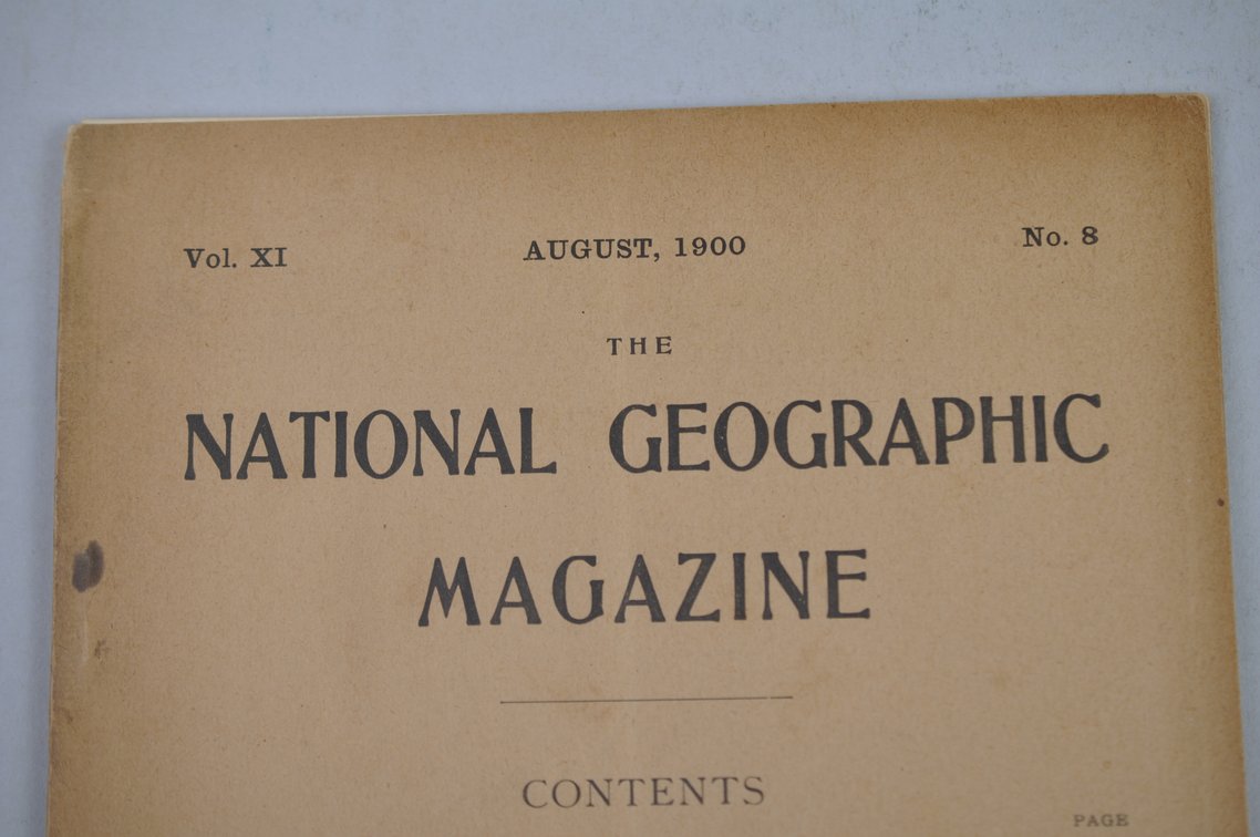 Vol. XI No. 8 – August 1900 National Geographic, photo 3 of 3