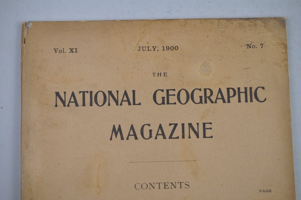 Vol. XI No. 7 – July 1900 National Geographic, photo 3 of 3