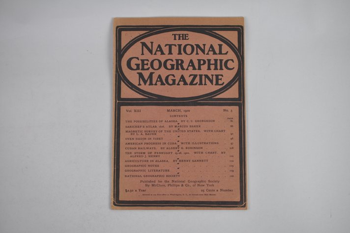Vol. XIII No. 3 – March 1902 National Geographic